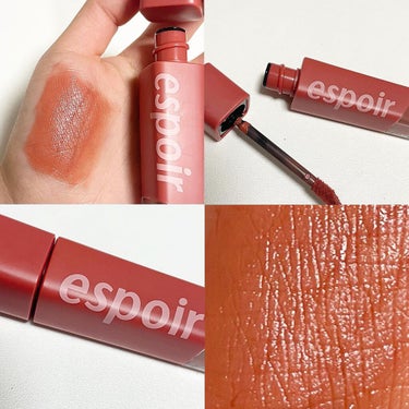 espoir クチュールリップフルイドベルベットのクチコミ「🎟【 espoir 】real pink brown beige lip tint # MOD.....」（1枚目）