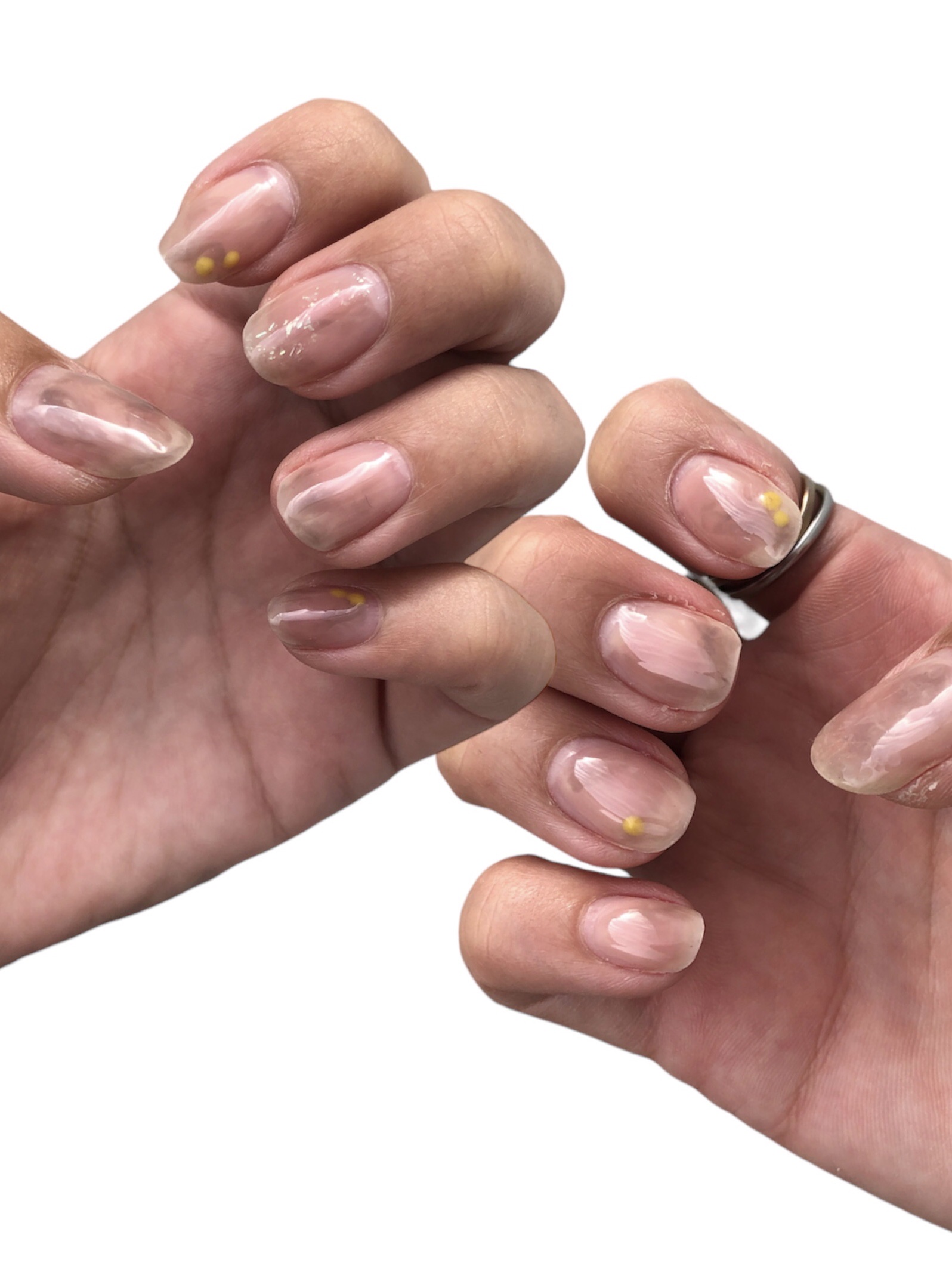 EB ボトルジェルカラー tuya21 モンブラン/eternal basic/ジェルネイルを使ったクチコミ（2枚目）