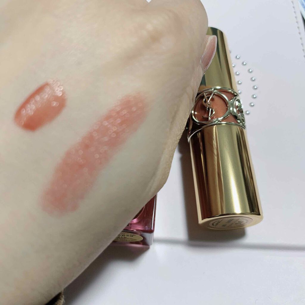 ルージュ ピュールクチュール ヴェルニ ウォーターステイン/YVES SAINT LAURENT BEAUTE/口紅を使ったクチコミ（3枚目）