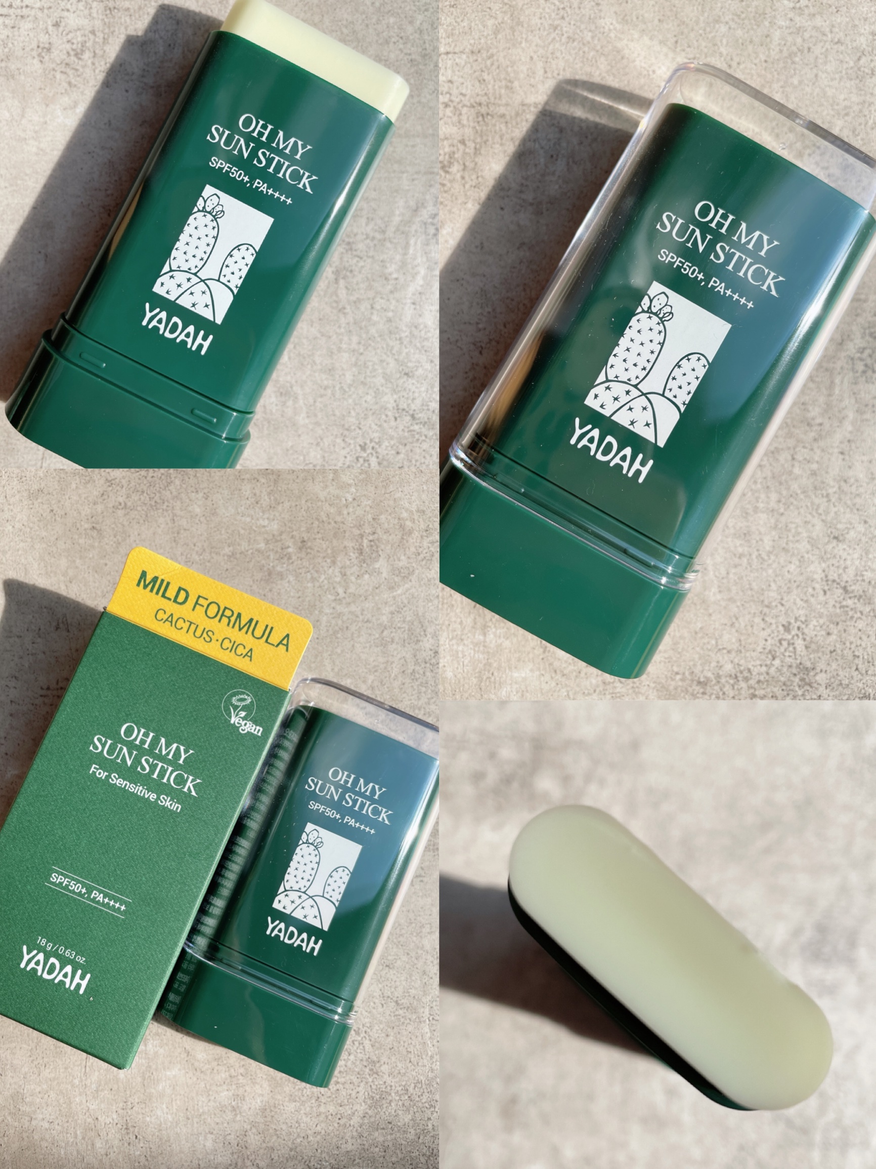 YADAH
カクタストナーパッド
オーマイサンスティック

OH MY SUNSTICK
サッと塗れて手も汚れないので重ね塗りも面倒くさくない❣️伸びも良くベタつきや白浮きもなくさらっとした使用感✨
CACTUS TONER PAD
綿10