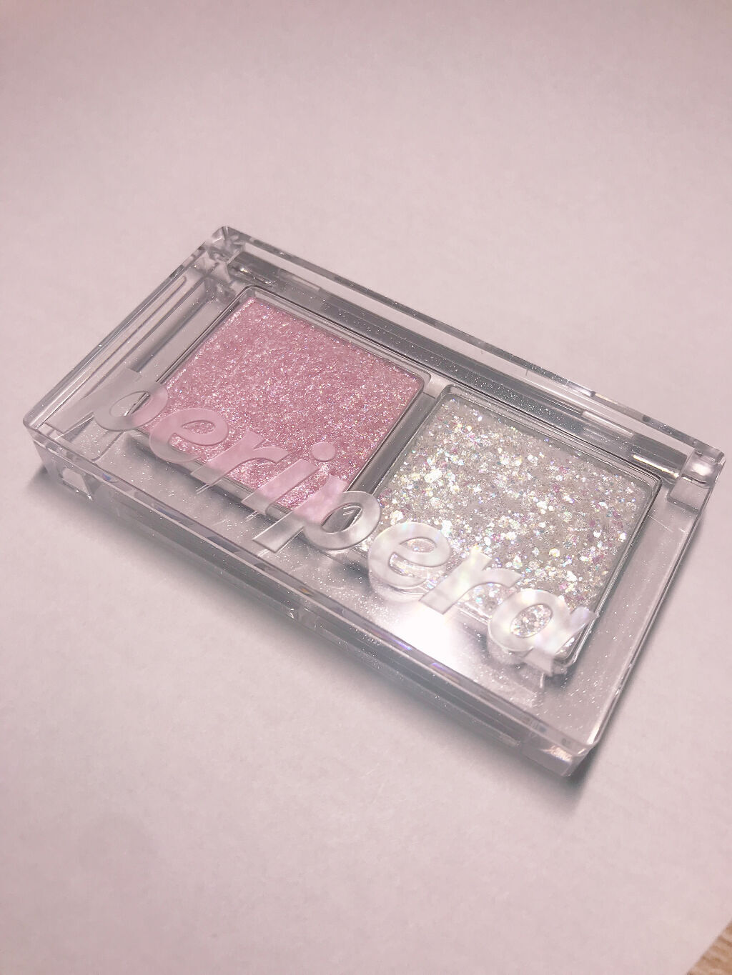  デュオ ポケット グリッター シャドウ 02 SEASHELL CRUMBLE/PERIPERA/アイシャドウパレットを使ったクチコミ（1枚目）