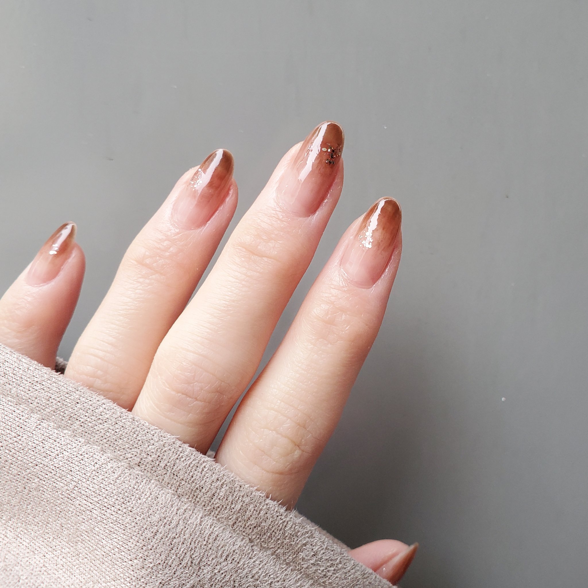 グロッシーコート/スキューズミー/オールインワンネイルを使ったクチコミ（3枚目）