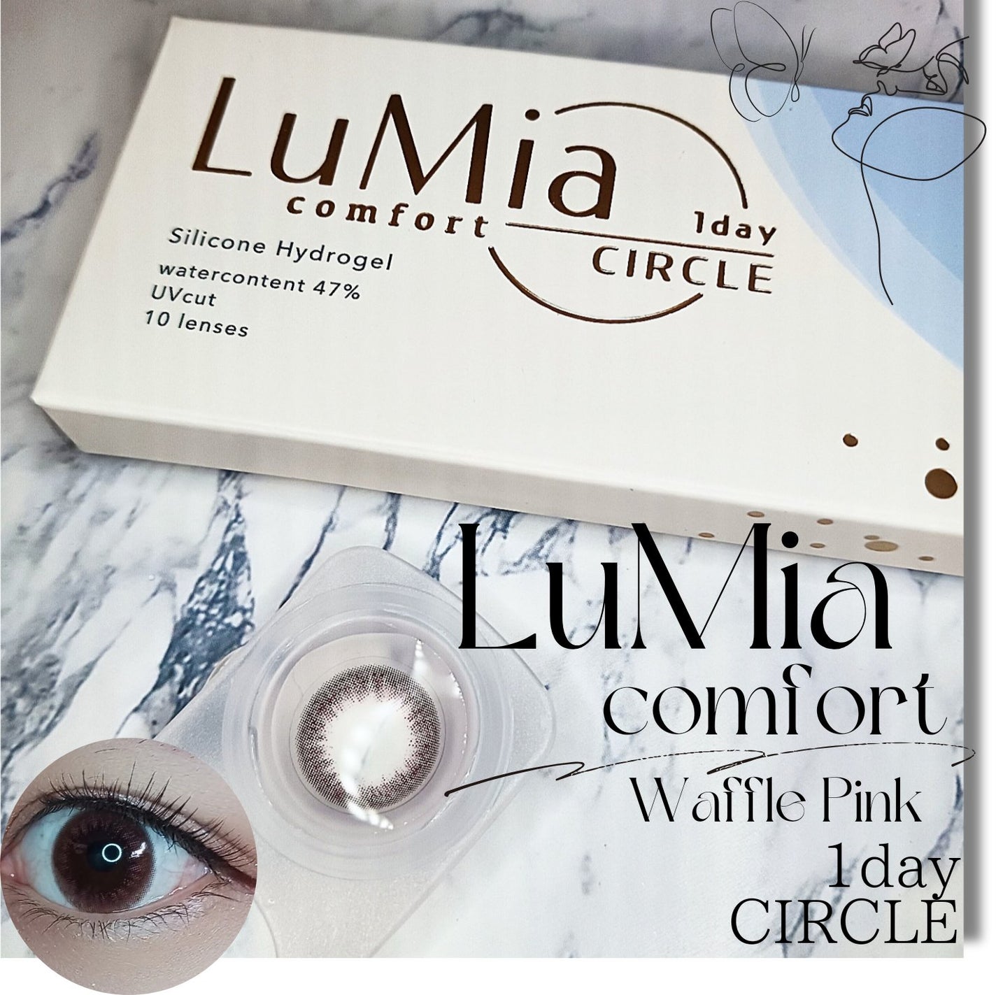 LuMia comfort 1day CIRCLE/LuMia/ワンデー(1DAY)カラコンを使ったクチコミ(1枚目)