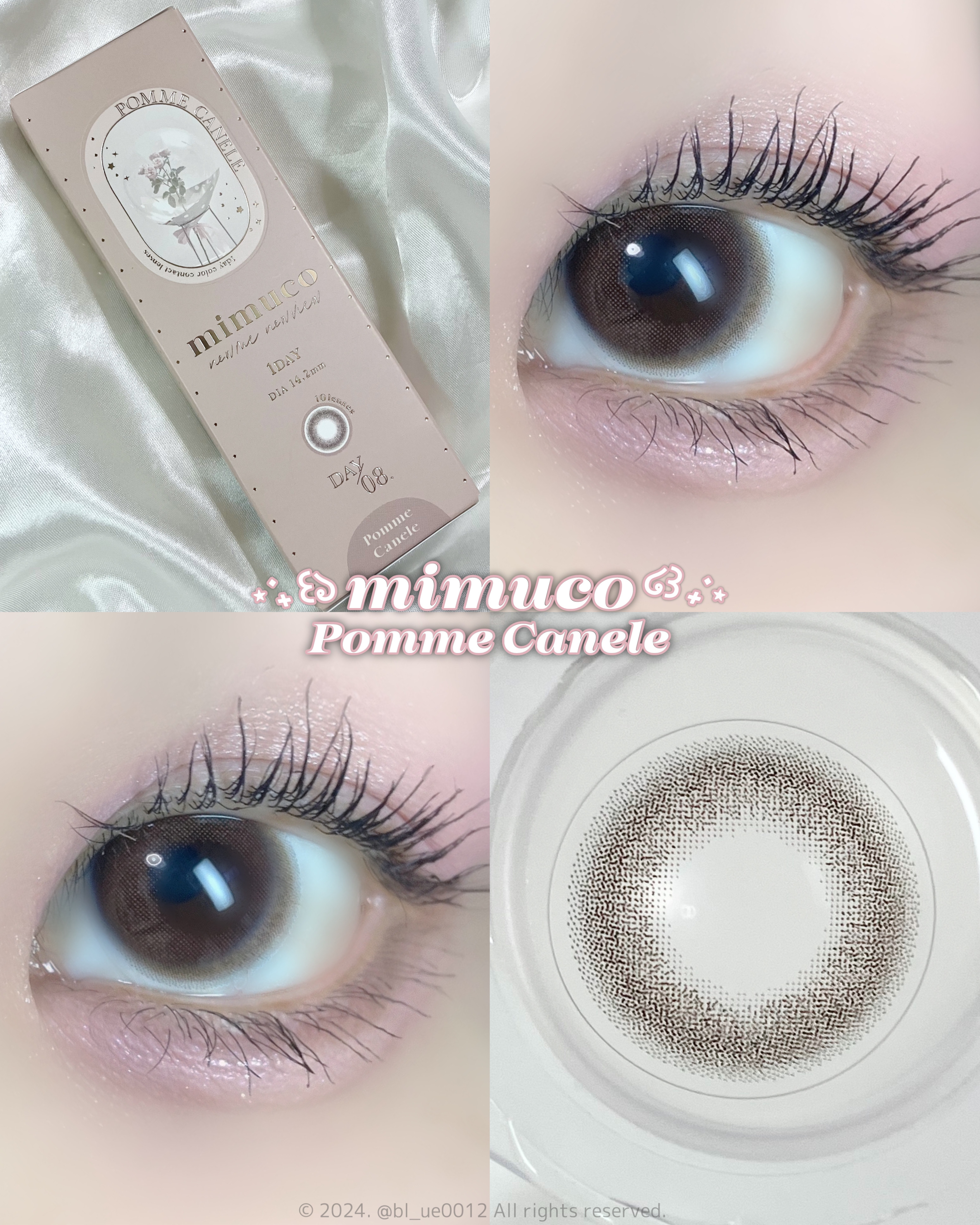 mimuco 1day ポムカヌレ/mimuco/ワンデー（１DAY）カラコンを使ったクチコミ（1枚目）