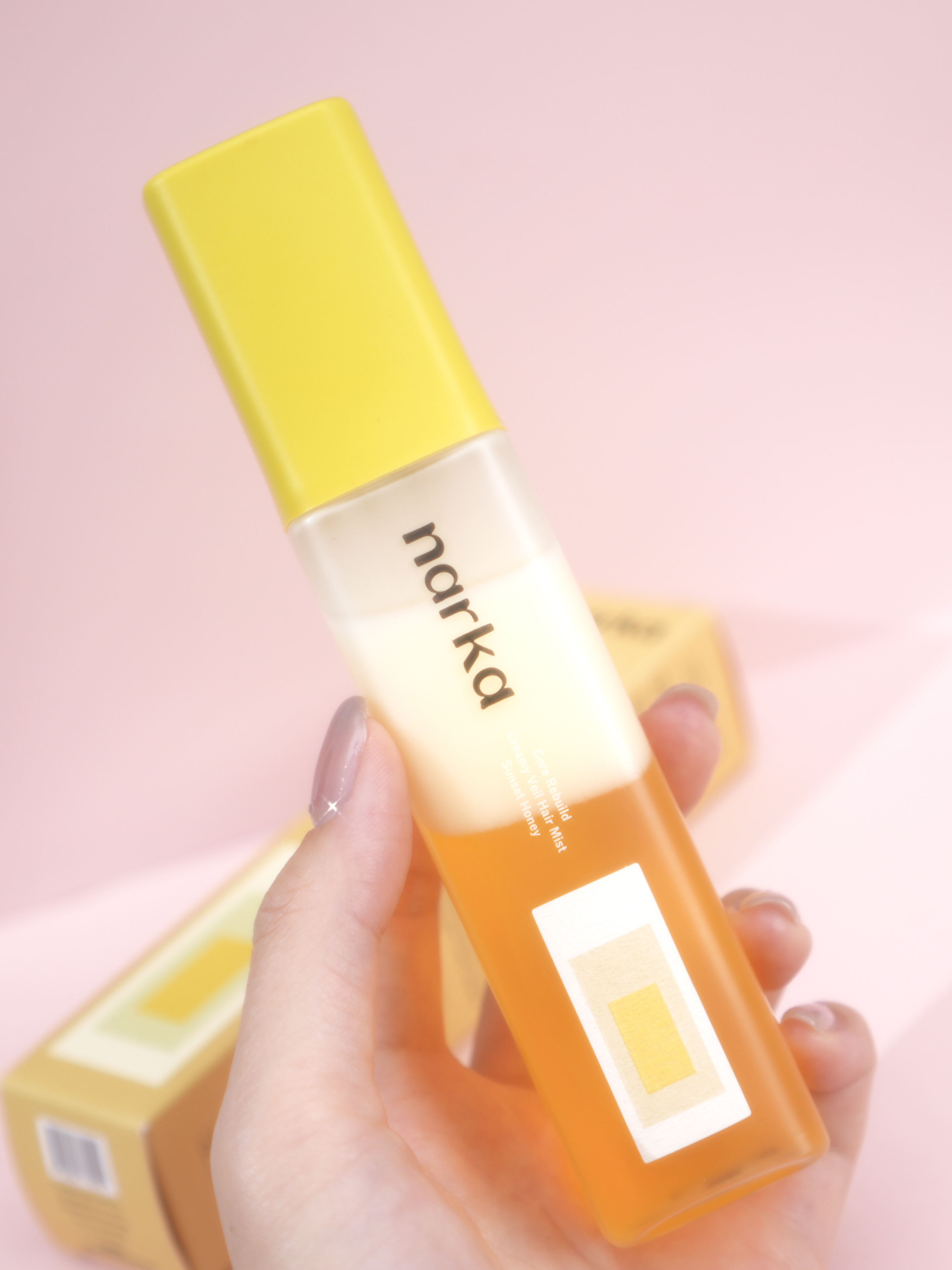 クリーミーベールヘアミスト サンセットハニー/narka/ヘアミストを使ったクチコミ（3枚目）