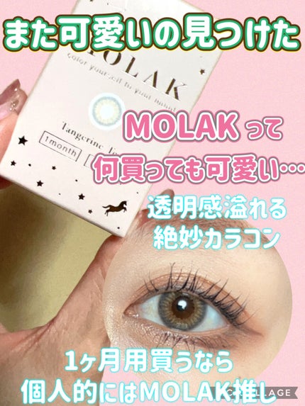 MOLAK 1month/MOLAK/1ヶ月(1MONTH)カラコンを使ったクチコミ(1枚目)