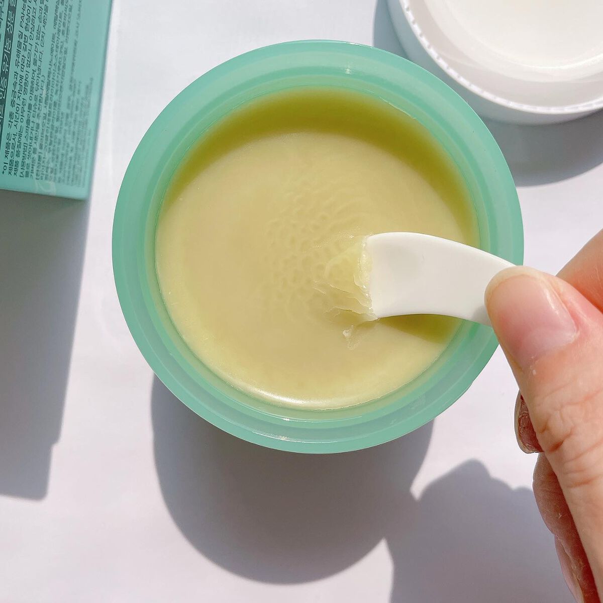 グリーンティーピュアクレンジングバームⅡ/YADAH/クレンジングバームを使ったクチコミ(4枚目)