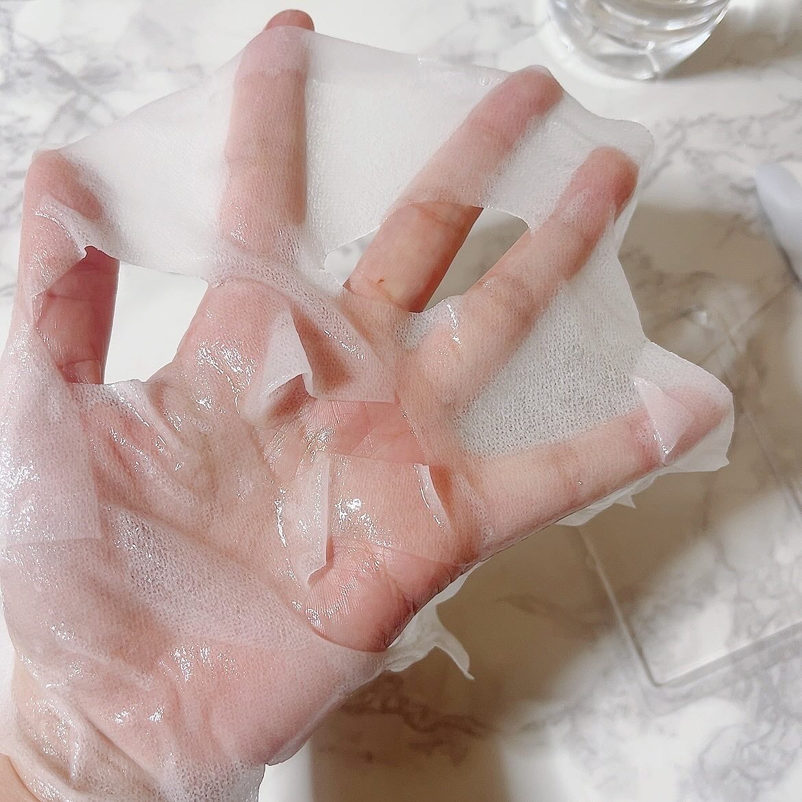 フリーズドライエッセンスマスク ナイアシンアミド22%/HiCA/シートマスク・パックを使ったクチコミ(5枚目)