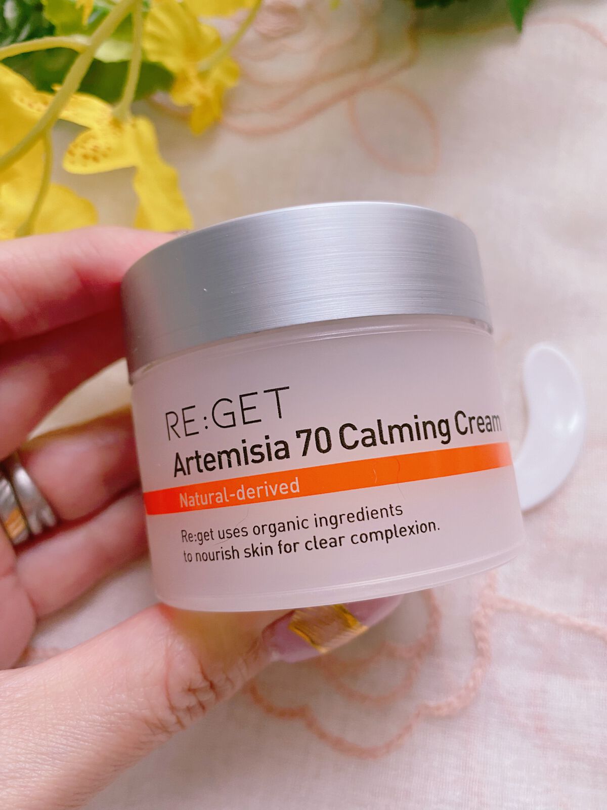 カワラヨモギ70カーミングクリーム/RE:GET/フェイスクリームを使ったクチコミ（2枚目）