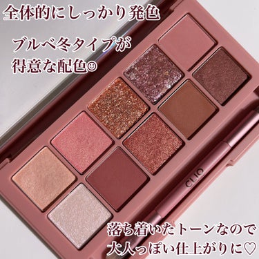 プロ アイ パレット 05 RUSTED ROSE/CLIO/パウダーアイシャドウを使ったクチコミ（3枚目）