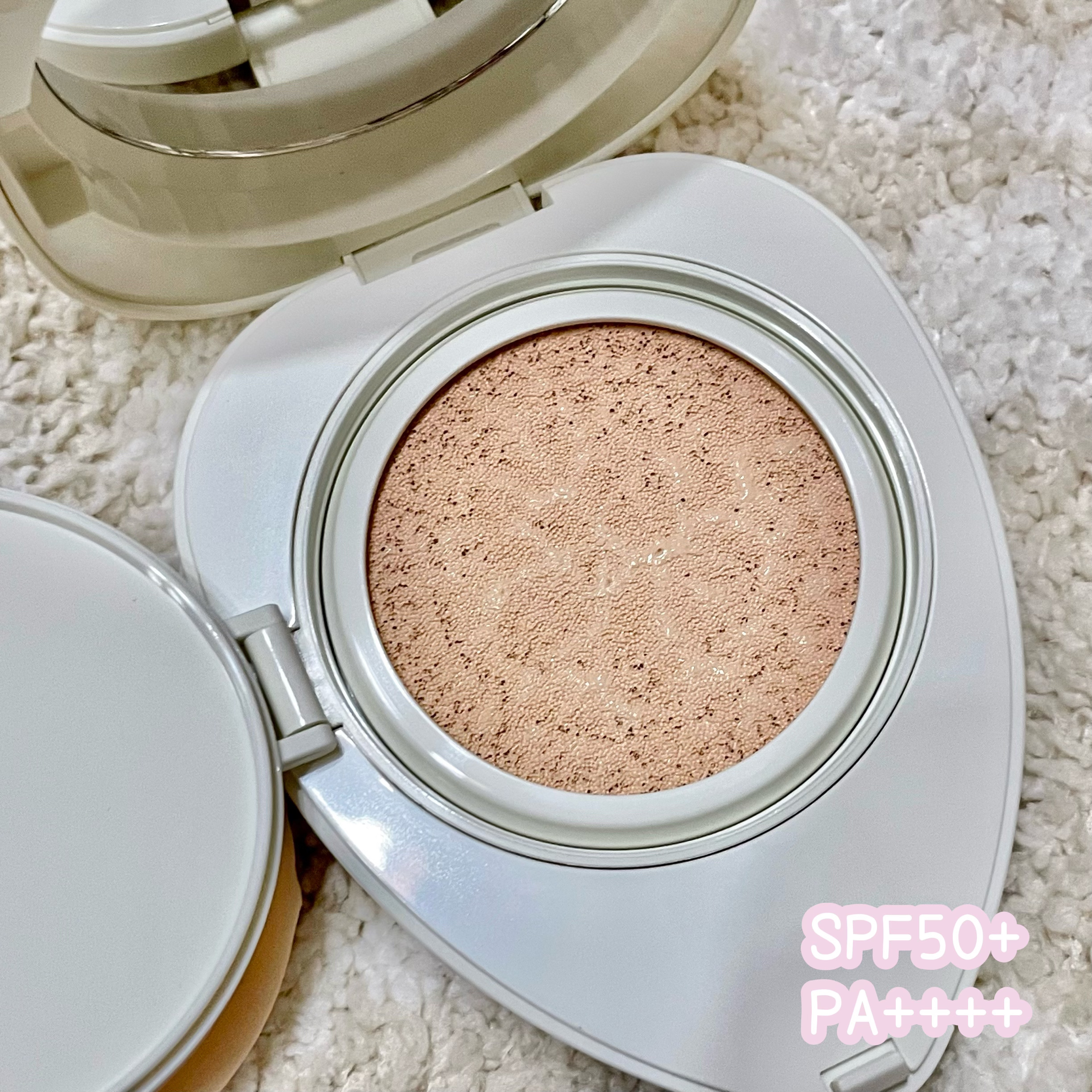 トワタッチ ハートクッション マットカバー/troistouch/クッションファンデーションを使ったクチコミ（3枚目）