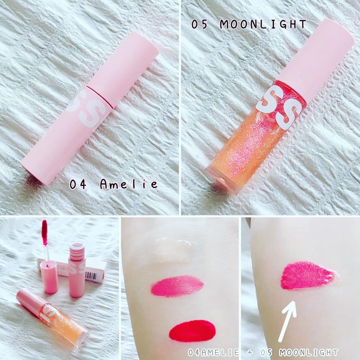 フラッフィリップティント/BLESSED MOON/リップティントを使ったクチコミ（2枚目）