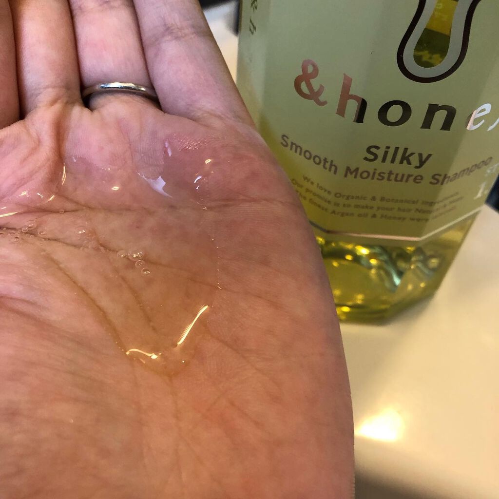 シルキー　スムースモイスチャー　シャンプー　1.0/ヘアトリートメント　2.0/&honey/市販シャンプーを使ったクチコミ（2枚目）