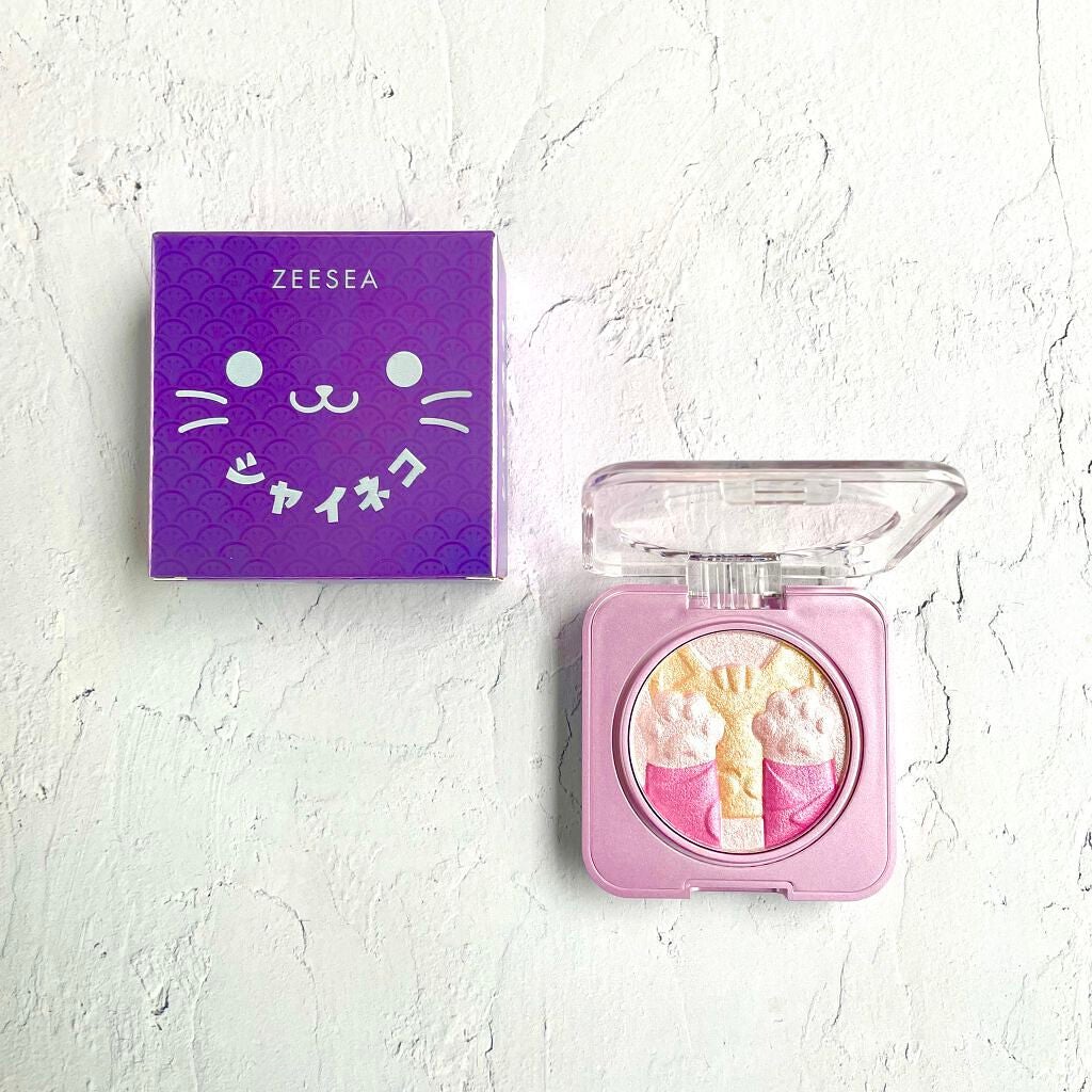 キャットハイライティングブラッシュ/ZEESEA/パウダーハイライトを使ったクチコミ(2枚目)