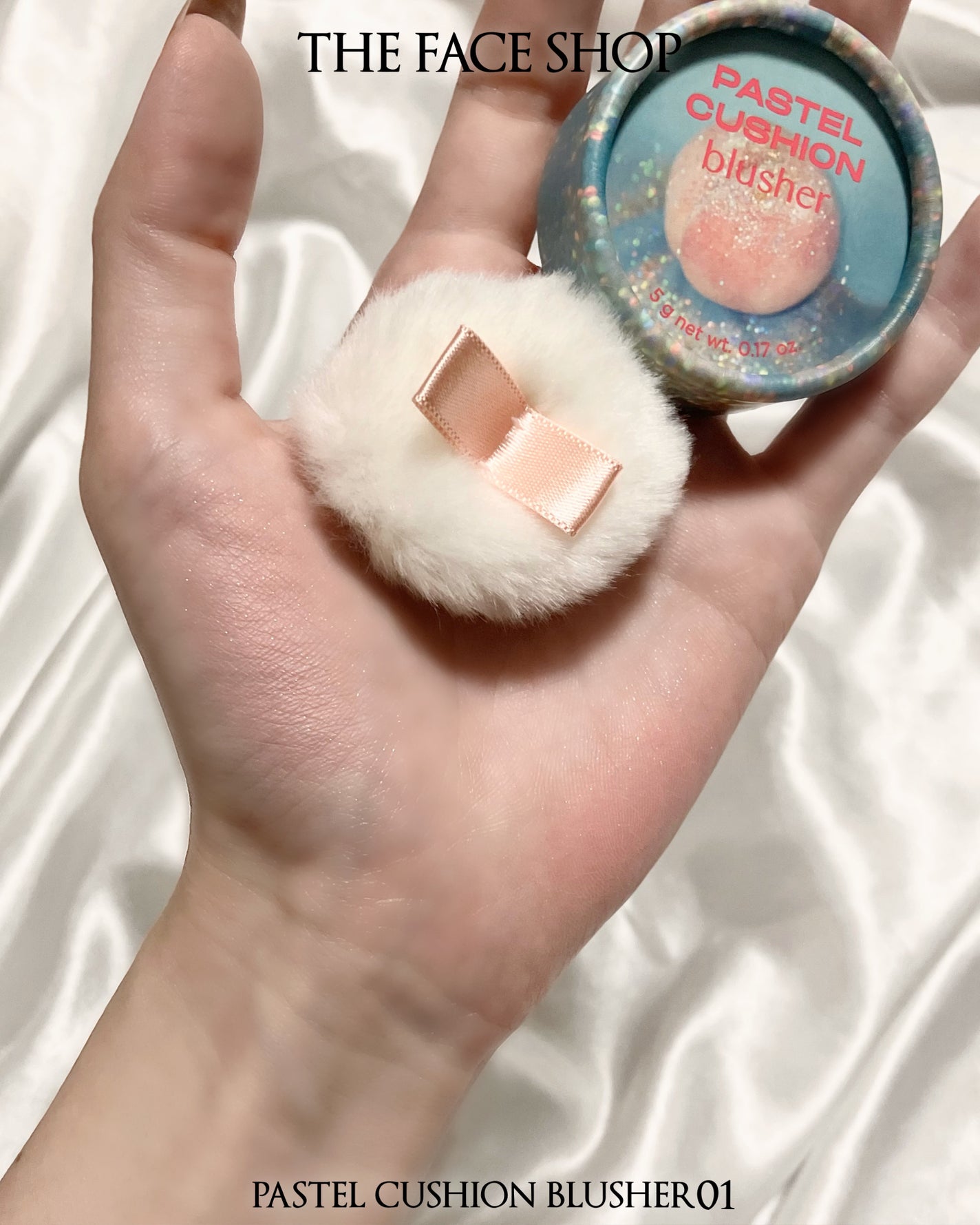 パステルクッションブラッシャー/THE FACE SHOP/パウダーチークを使ったクチコミ(4枚目)