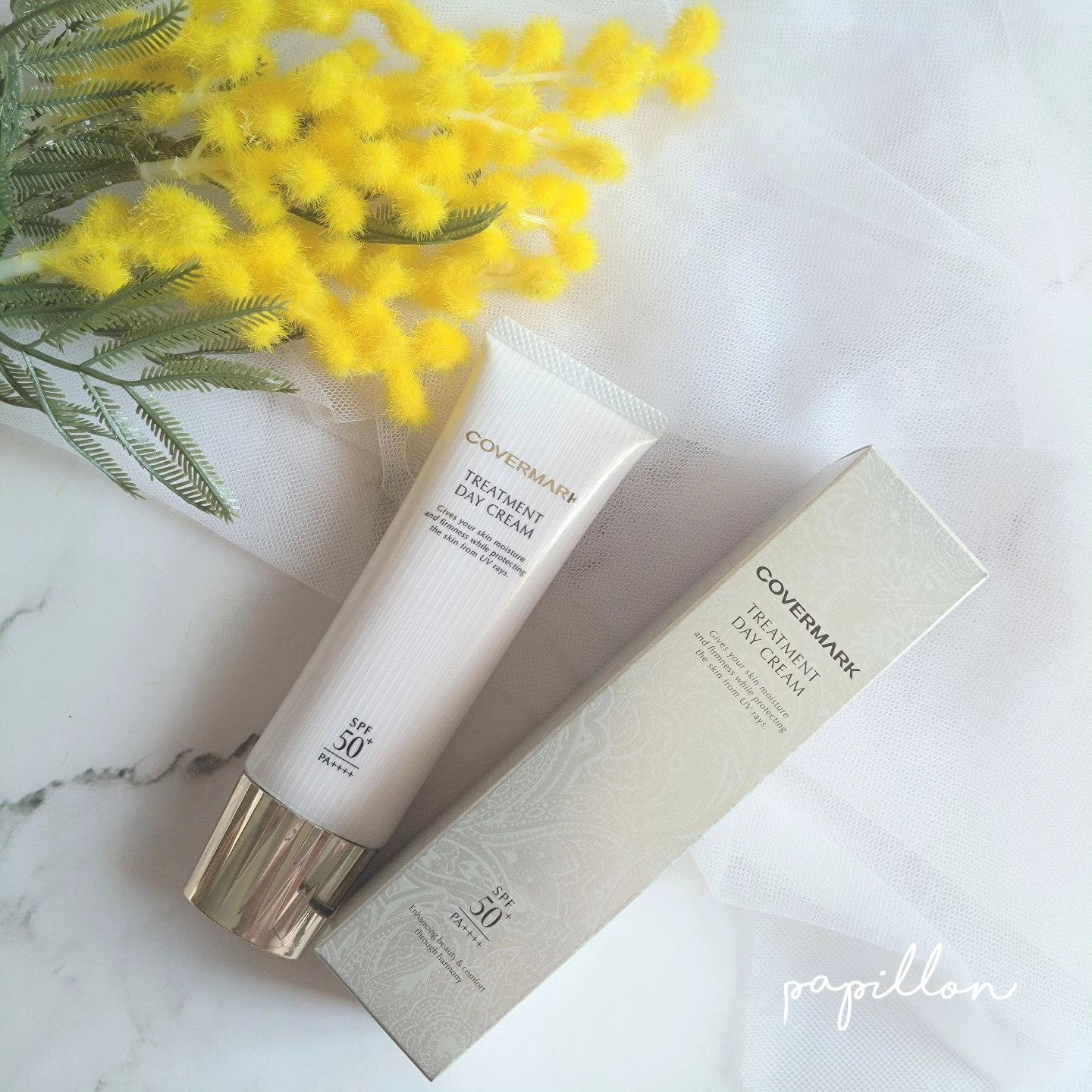 トリートメント デイ クリーム/COVERMARK/日焼け止めクリームを使ったクチコミ（1枚目）