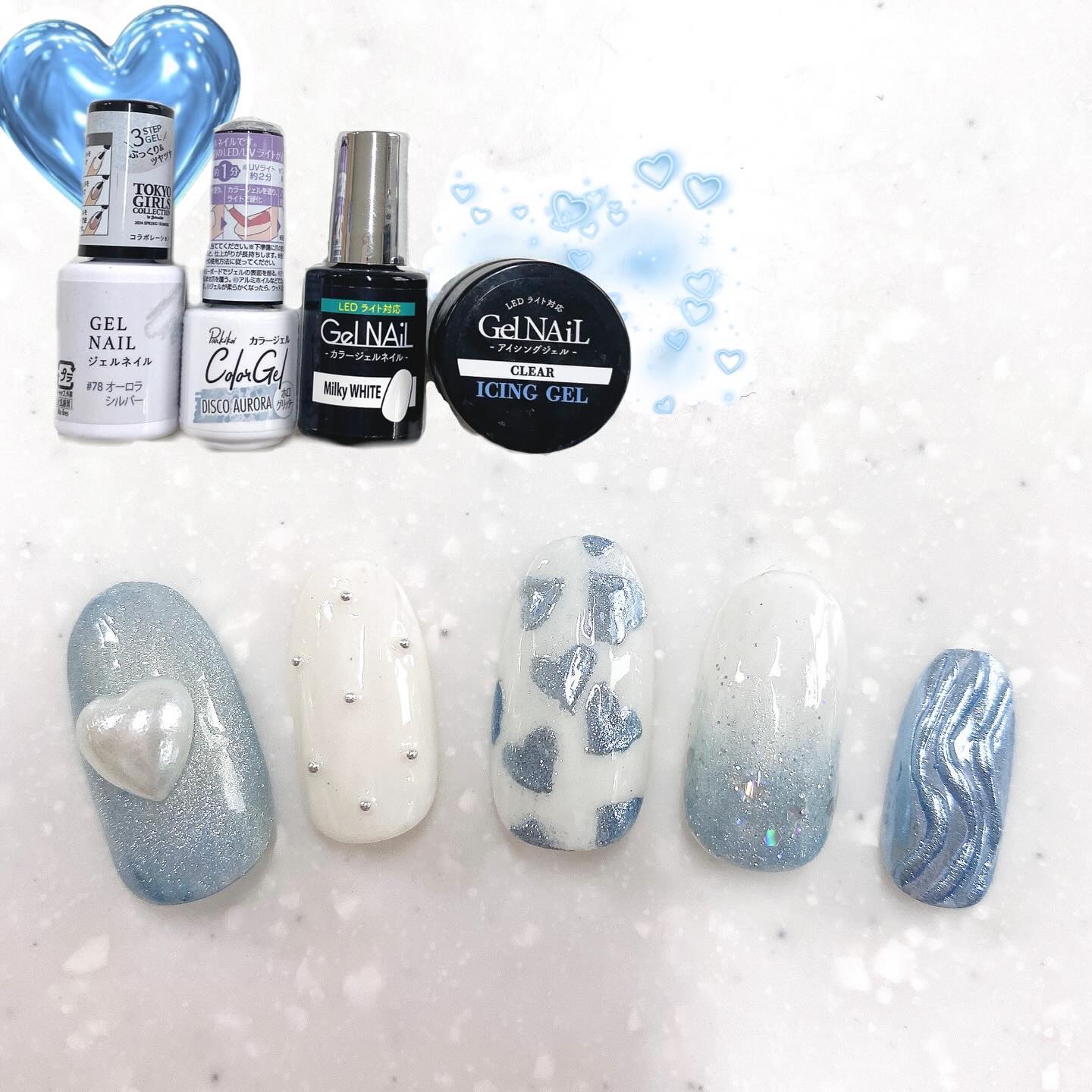 ジェルネイル（ライト対応）/セリア/ジェルネイルを使ったクチコミ（1枚目）