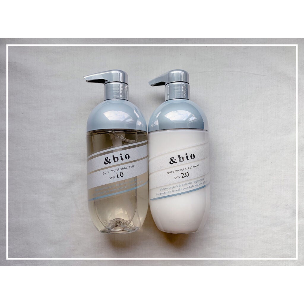 ピュアモイスト シャンプー 1.0/ヘアトリートメント 2.0/&bio/市販シャンプーを使ったクチコミ(1枚目)