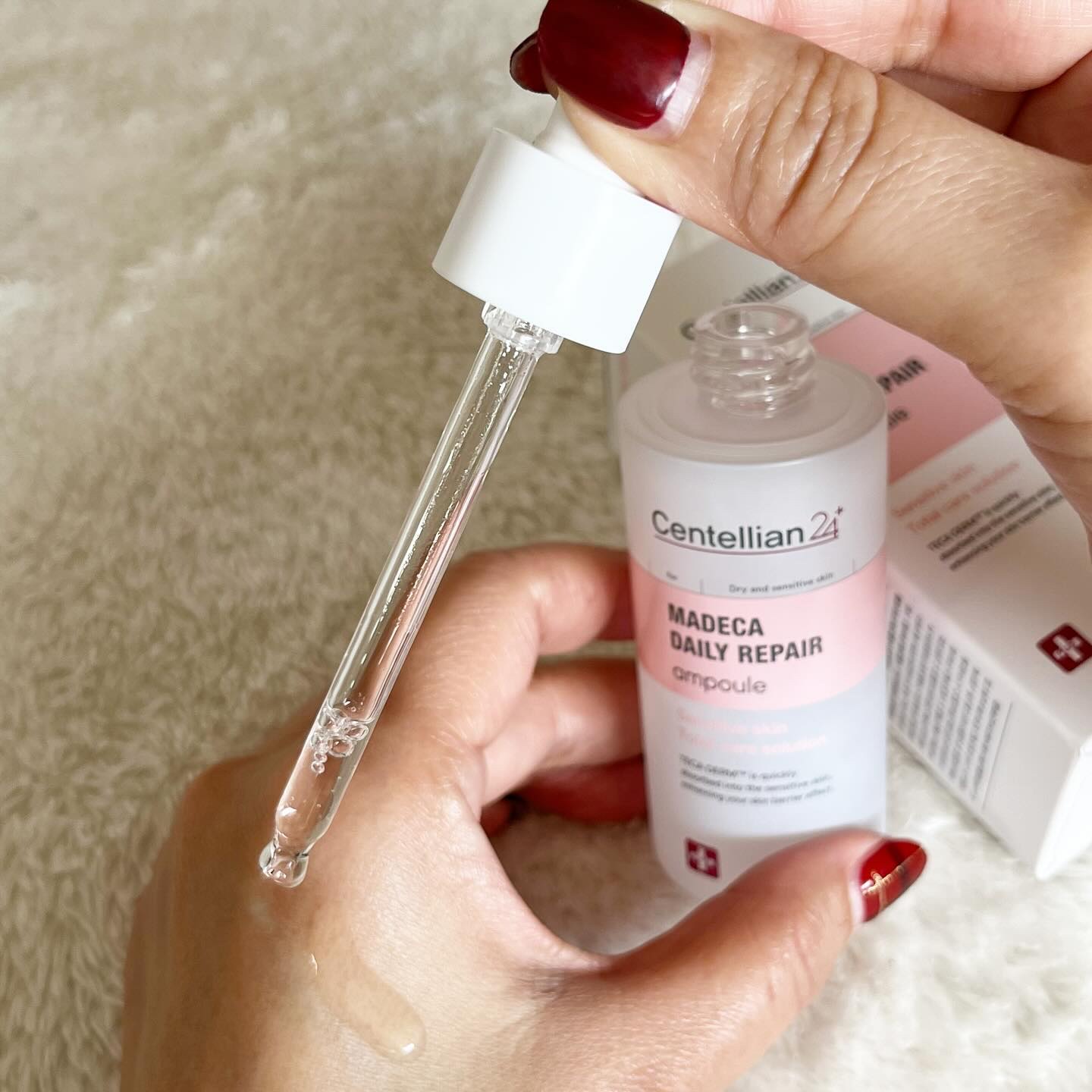 マデカデイリーリペアアンプル/センテリアン24/美容液を使ったクチコミ（2枚目）