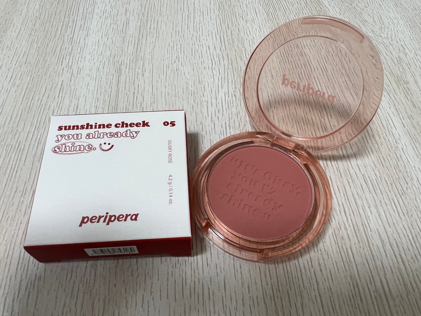 ピュア ブラッシュド サンシャイン チーク/PERIPERA/パウダーチークを使ったクチコミ(1枚目)