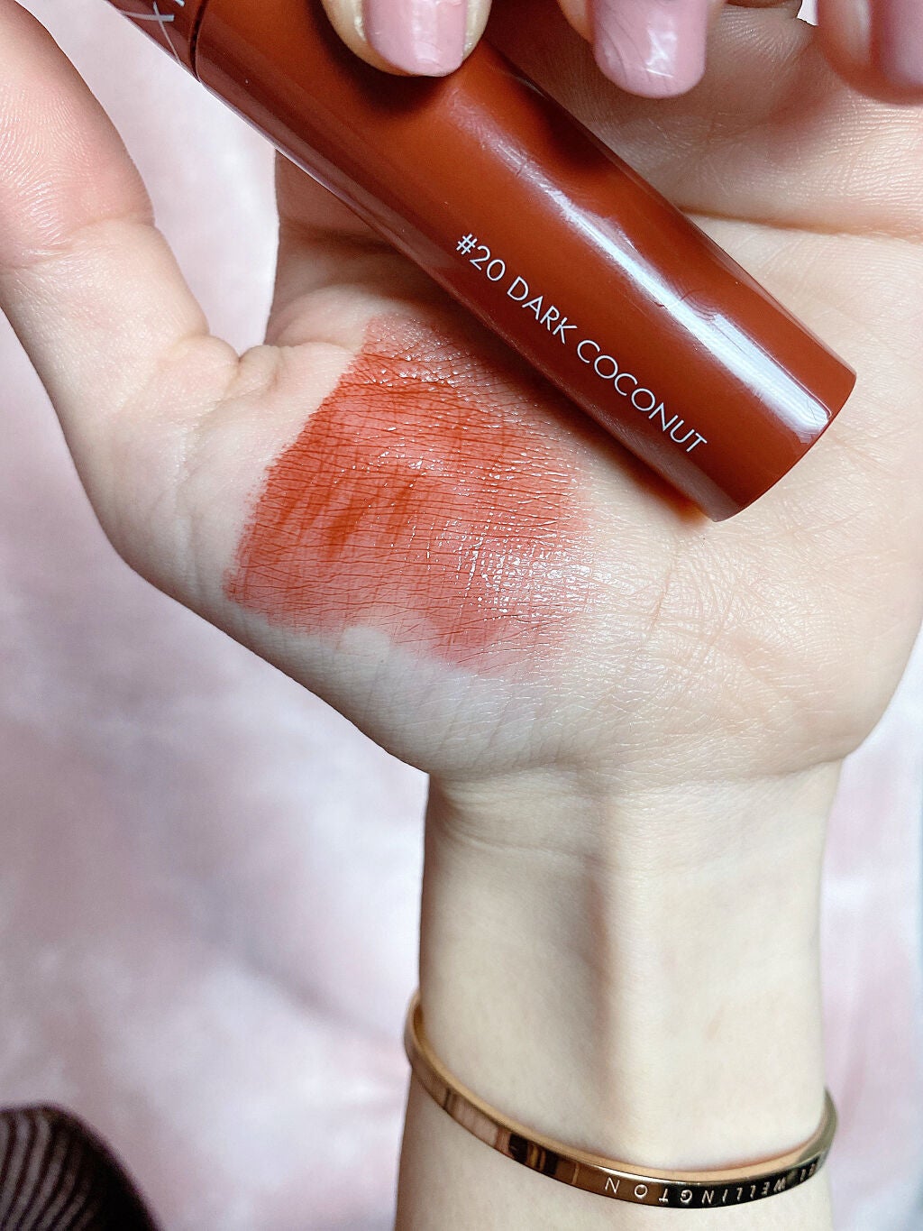 ジューシーラスティングティント/rom&nd/リップティントを使ったクチコミ(3枚目)