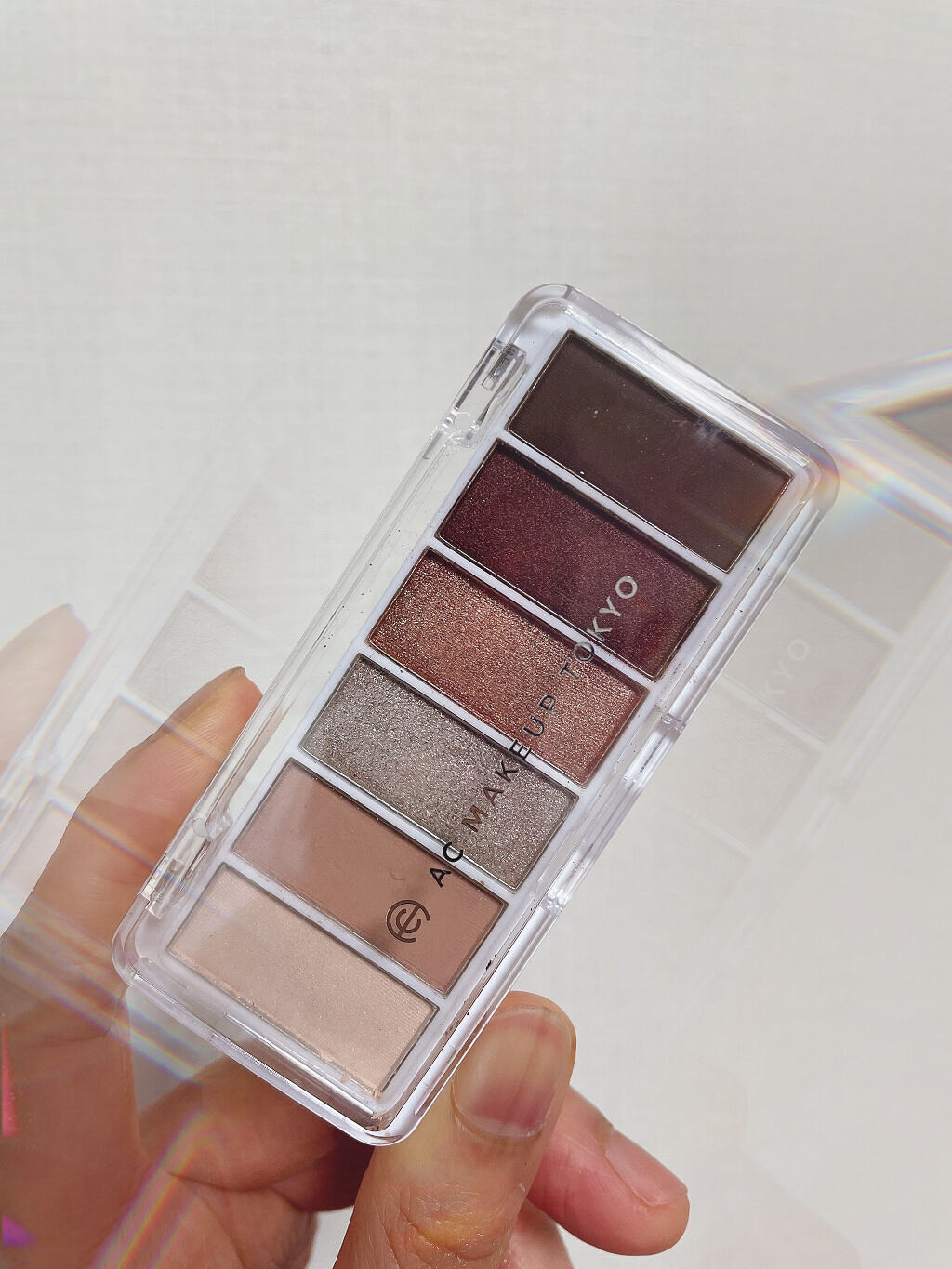 AC カラーアイパレット 01 ベーシックブラウン/AC MAKEUP/アイシャドウパレットを使ったクチコミ（2枚目）