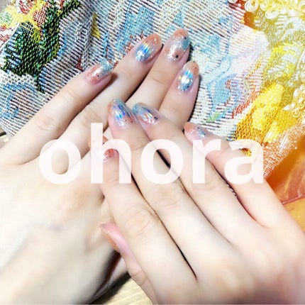 セミキュアジェルネイル(ハンド)/ohora/ネイルシールを使ったクチコミ(1枚目)