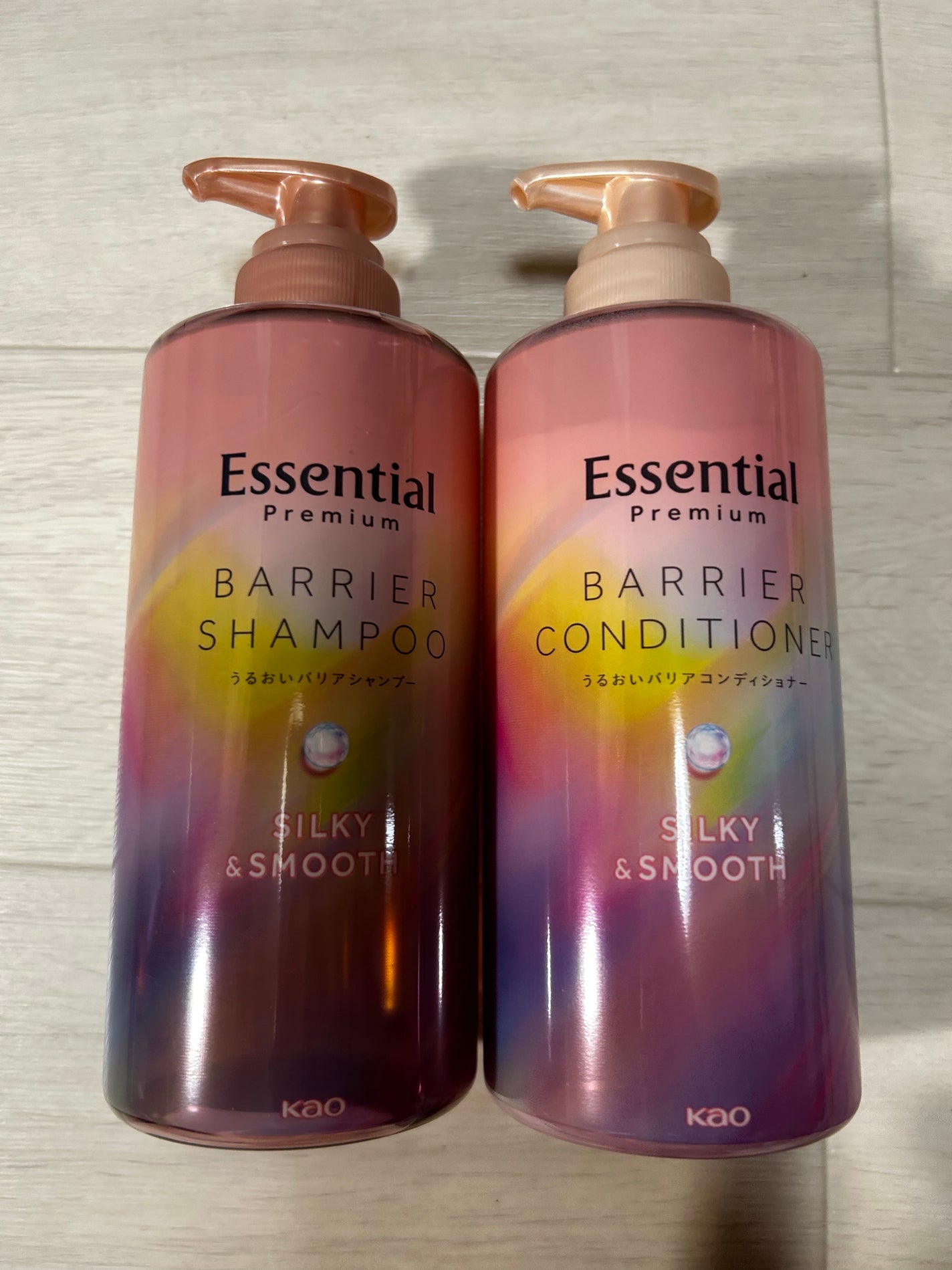 エッセンシャルプレミアム バリアシャンプー・コンディショナー シルキー&スムース/エッセンシャル/市販シャンプーを使ったクチコミ(1枚目)