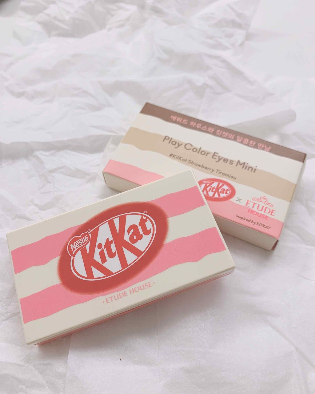 プレイカラーアイズ ミニ #キットカット ストロベリーティラミス/ETUDE/アイシャドウパレットを使ったクチコミ(1枚目)