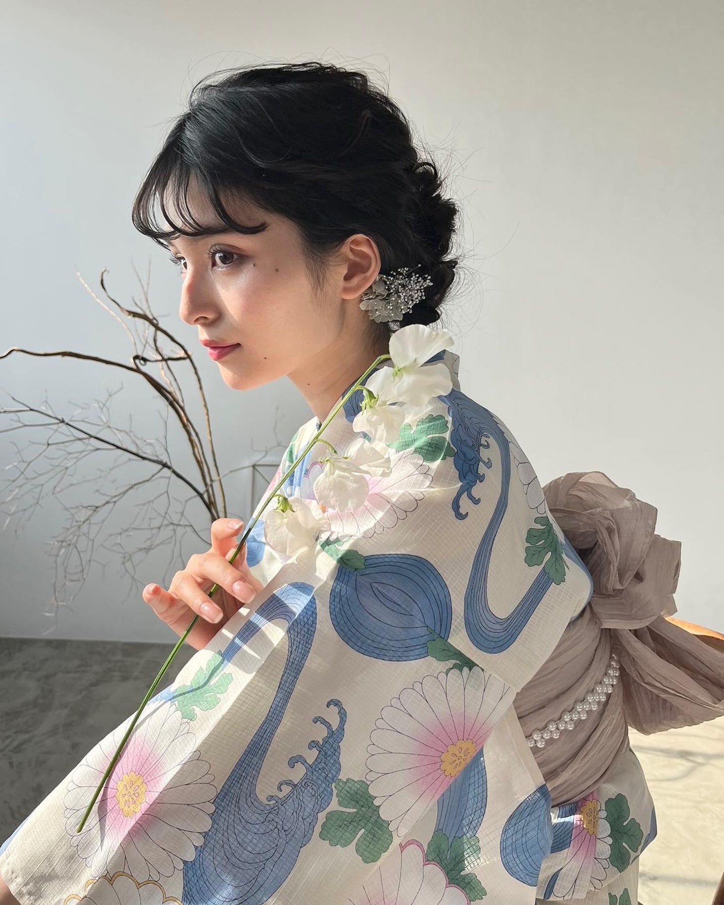 HARUNA on LIPS 「.浴衣撮影のヘアメイクしました✨..いつもお世話になってる@d..」(1枚目)