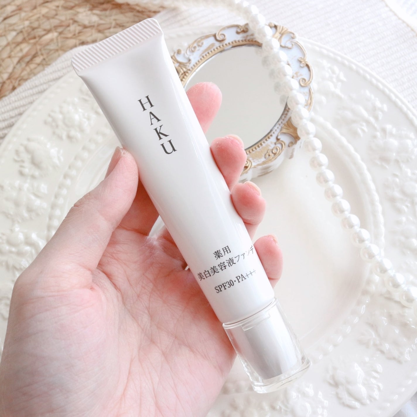 薬用 美白美容液ファンデ(医薬部外品)/HAKU/クリーム・エマルジョンファンデーションを使ったクチコミ(3枚目)