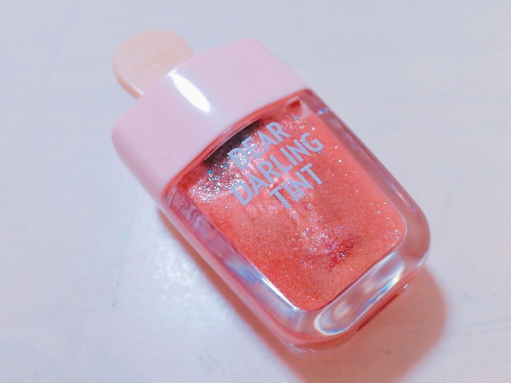 ディアダーリン ウォータージェルティント （アイスティント）/ETUDE/口紅を使ったクチコミ（1枚目）