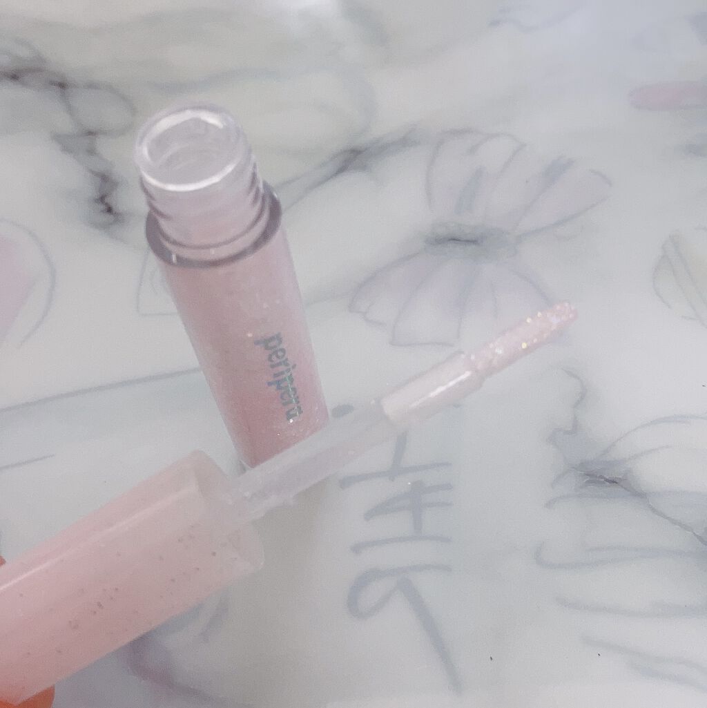 シュガー トゥインクル リキッド グリッター/PERIPERA/グリッターを使ったクチコミ（2枚目）