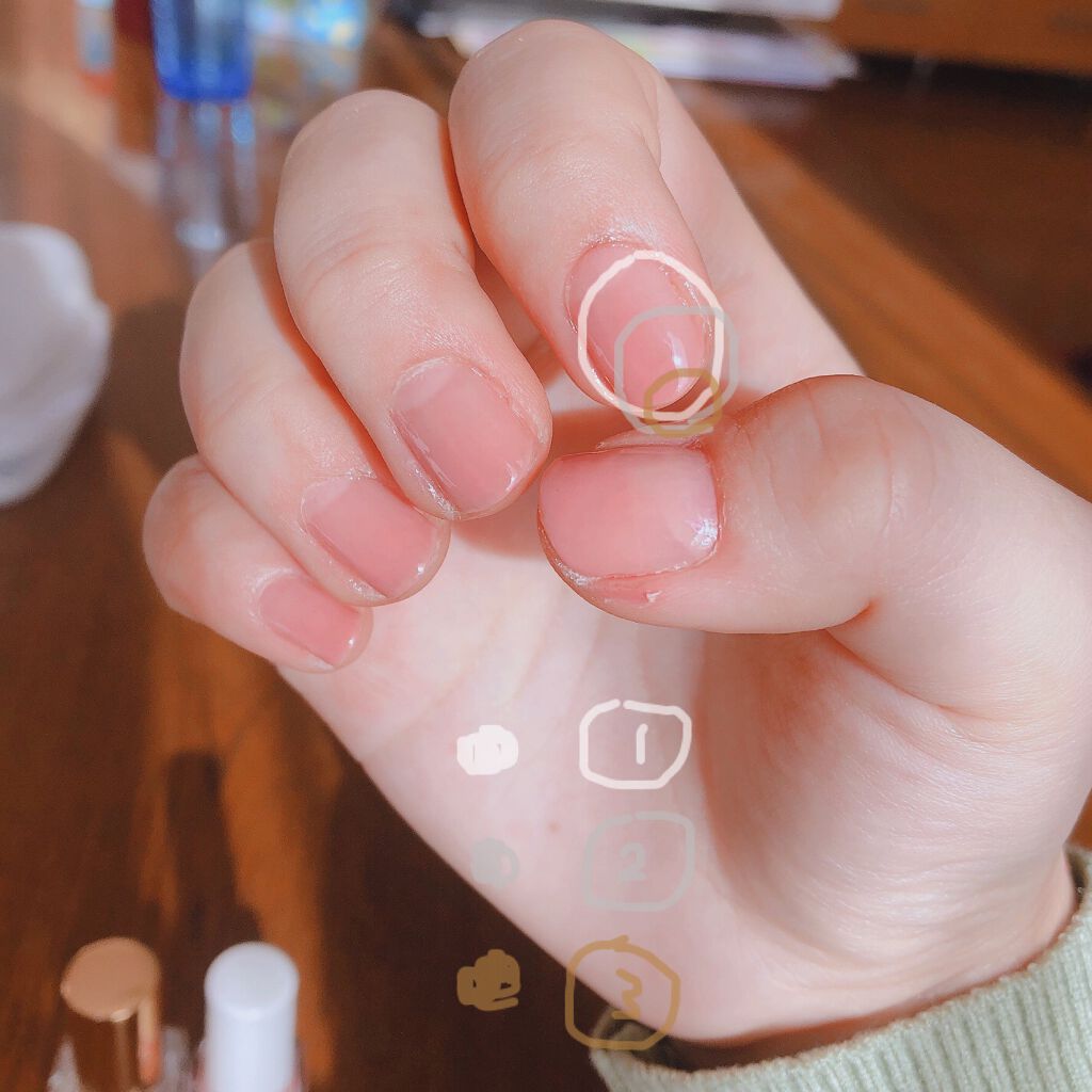 ネイルファンデーション/パラドゥ/マニキュアを使ったクチコミ(2枚目)