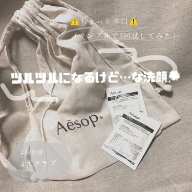 ピュリファイング フェイシャル エクスフォリアント/Aesop/スクラブ・ゴマージュを使ったクチコミ（1枚目）