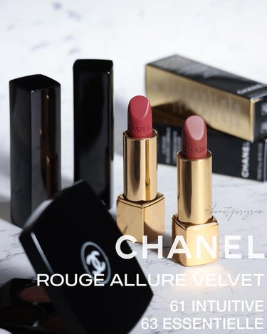 ルージュ アリュール ヴェルヴェット 63 エサンシエル ドゥ シャネル/CHANEL/口紅を使ったクチコミ（1枚目）