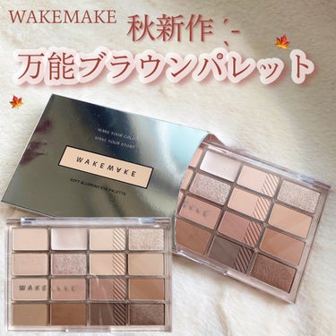 ソフトブラーリング アイパレット/WAKEMAKE/パウダーアイシャドウを使ったクチコミ（1枚目）