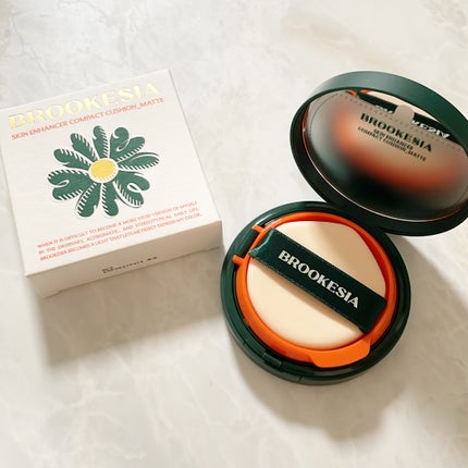 スキンエンハンサー コンパクトクッション(グロー)/BROOKESIA/クッションファンデーションを使ったクチコミ(2枚目)