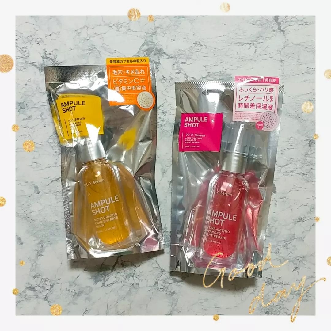 モイスチャーライジング コンセントレートグロウ セラム/AMPULE SHOT/美容液を使ったクチコミ(2枚目)