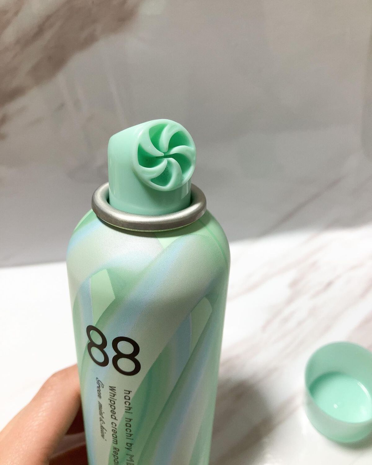 ホイップクリームリペアブースター GREEN MintKiwi/88 by MEDULLA/洗い流すヘアトリートメントを使ったクチコミ（3枚目）