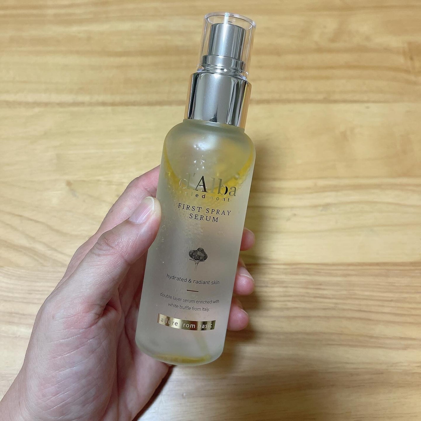 ダルバ ホワイトトリュフファーストスプレーセラム/ダルバ/ミスト状化粧水を使ったクチコミ(2枚目)