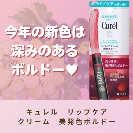 リップケア クリーム(美発色シリーズ)/キュレル/リップクリームを使ったクチコミ(2枚目)
