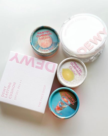 パステルクッションブラッシャー/THE FACE SHOP/パウダーチークを使ったクチコミ(4枚目)