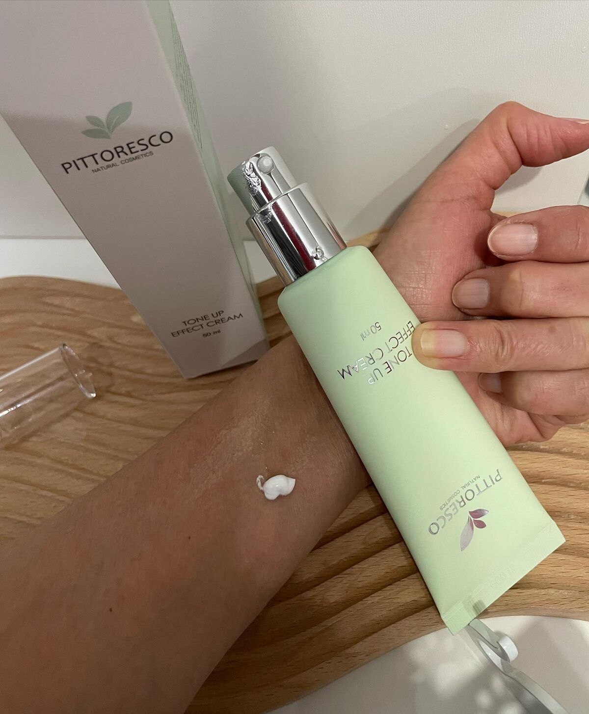 トーンアップエフェクトクリーム/Pittoresco/化粧下地を使ったクチコミ(4枚目)