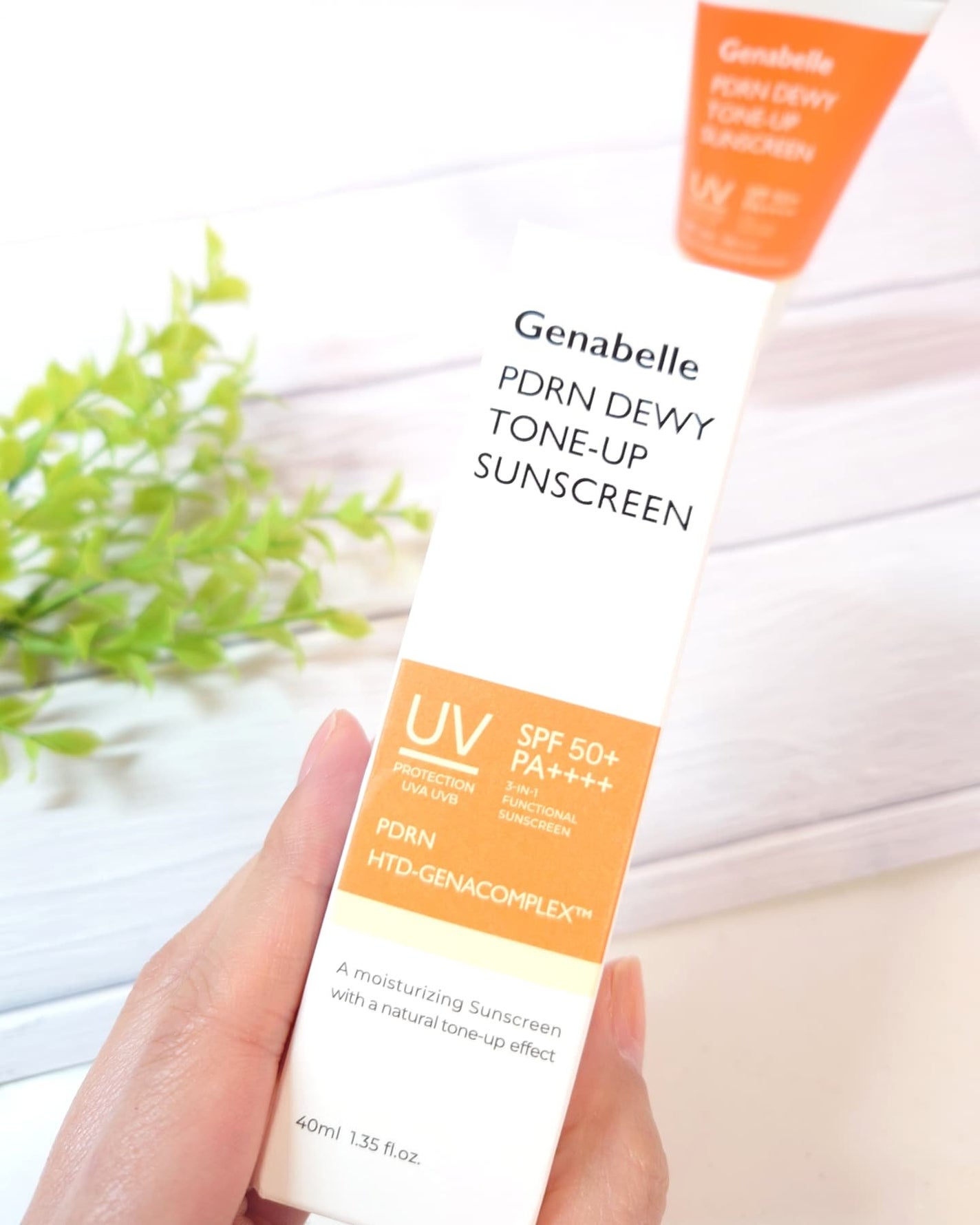 PDRNデューイートーンアップサンスクリーン/Genabelle/日焼け止めミルクを使ったクチコミ(7枚目)