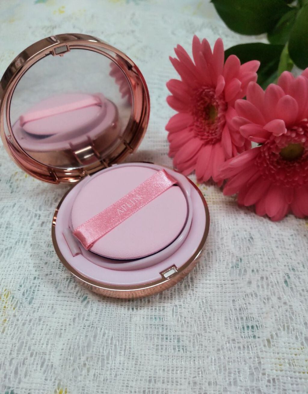 ピンクティーツリーカバークッション/APLIN/クッションファンデーションを使ったクチコミ(2枚目)