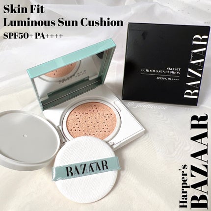 Harper's BAZAAR Cosmetics スキン フィット ルミナス サン クッションのクチコミ「ハーブたっぷり🌿清涼感のあるサンクッションで肌を補正✨
ーーーーーーーーーーーーーーーー
Ha.....」(1枚目)