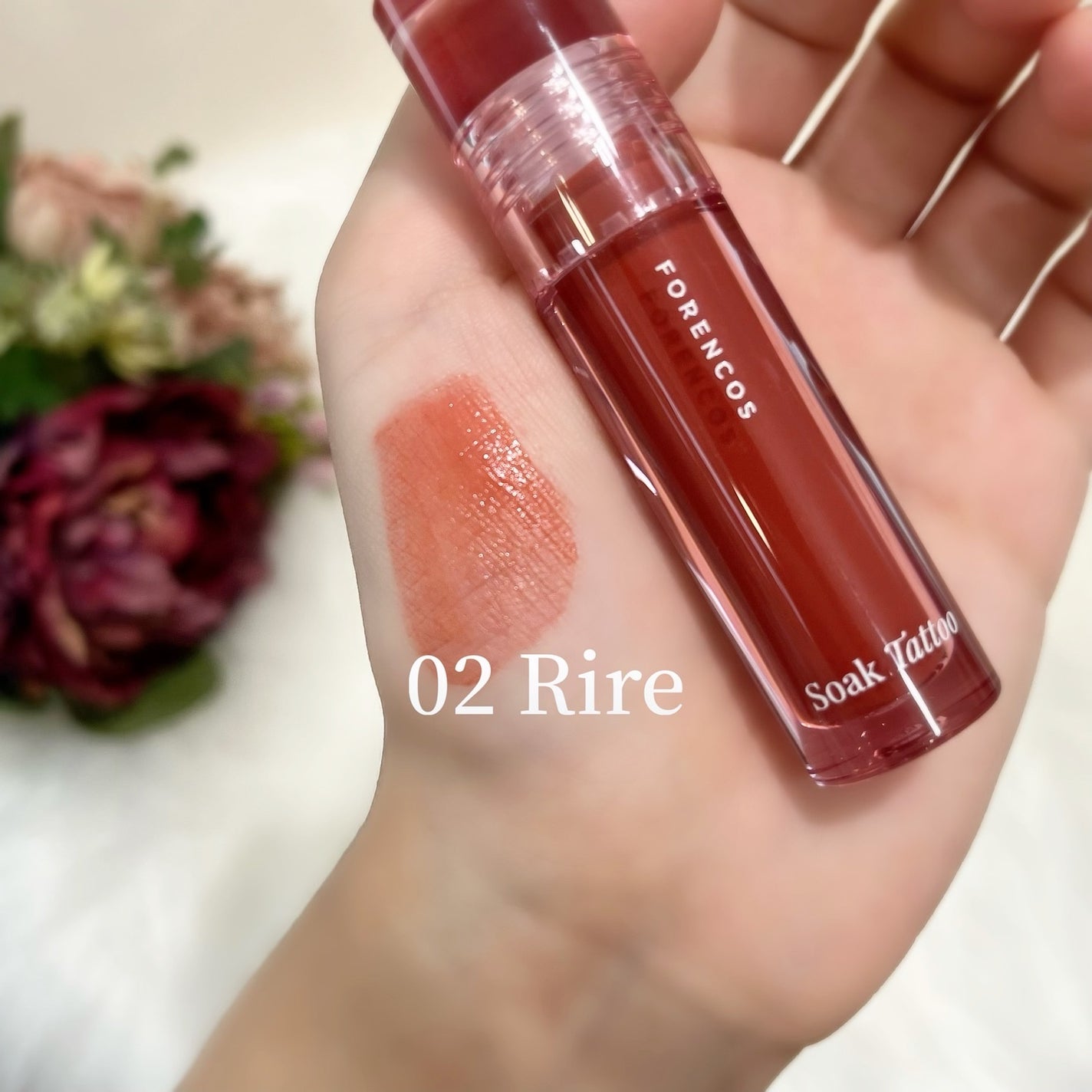 Soak Tattoo Tint/フォレンコス/リップグロスを使ったクチコミ(2枚目)