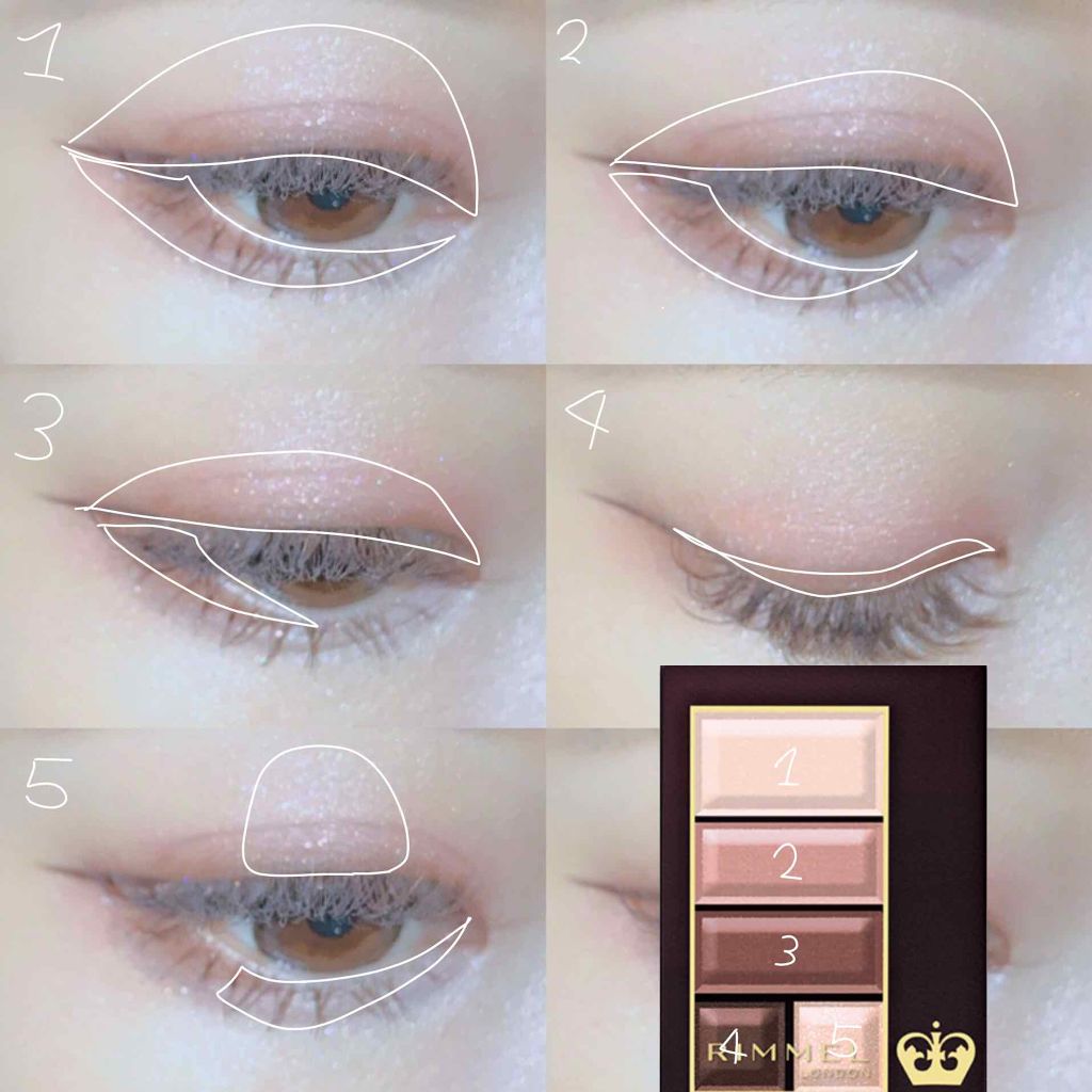 ショコラスウィート アイズ/リンメル ロンドン/アイシャドウパレットを使ったクチコミ（2枚目）