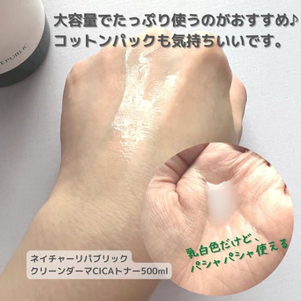 グリーン ダーマCICAビックトナー/ネイチャーリパブリック/化粧水を使ったクチコミ(2枚目)